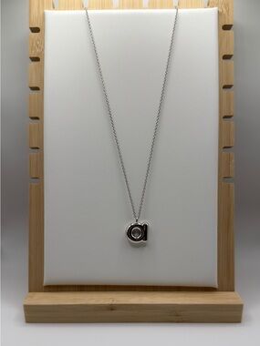Marc Jacob’s Silver Tone 'a' Pendant Necklace